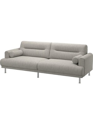 IKEA Gri Modern Kanepe - 3'lü Kanepe