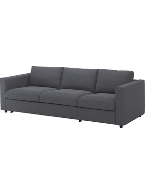 IKEA Gri Lüks Kanepe - 3'lü Yataklı Kanepe
