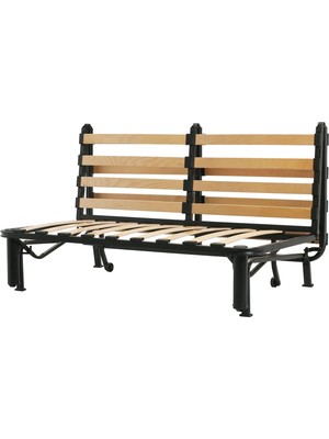 IKEA Siyah Rahat Kanepe - 2'li Yataklı Kanepe Iskeleti