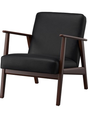 IKEA Siyah Modern Kanepe - Tekli Koltuk