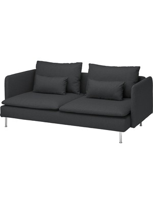 IKEA Gri Şık Kanepe - 3'lü Kanepe