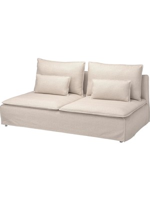 IKEA Ekru Rahat Kanepe - 3'lü Kanepe