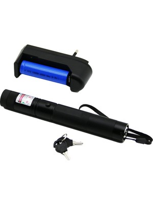 K-yonlineticaret Green Lazer Siyah - Pil Şarjlı Yeşil Lazer Metal Kasa Büyük Beyaz Kutu (5501)