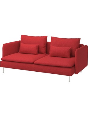 IKEA Kırmızı Şık Kanepe - 3'lü Kanepe