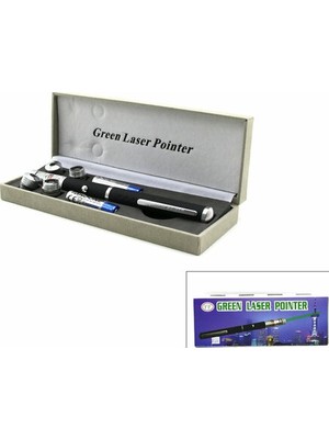 K-yonlineticaret Green Lazer Siyah - 5 Başlıklı - Pilli (5501)