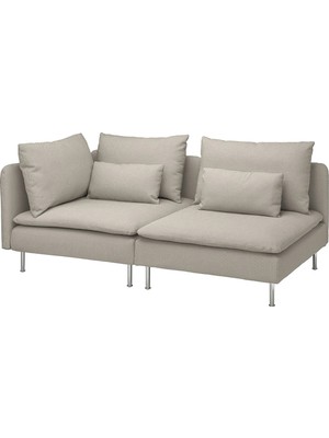 IKEA Bej Şık Kanepe - 3'lü Kanepe