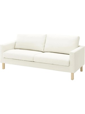 IKEA Beyaz Modern Kanepe - 3'lü Kanepe