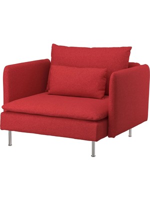 IKEA Kırmızı Şık Kanepe - Tekli Koltuk