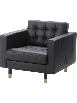 IKEA Beyaz Şık Berjer Koltuk - Tekli Deri Koltuk