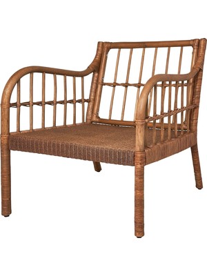 IKEA Beyaz Rahat Berjer Koltuk - Rattan Koltuk