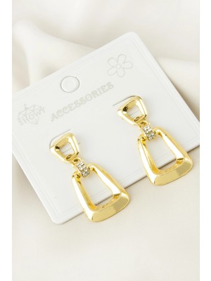 Toyigoo Ieg™ Oval Taşlı Metal Küpe