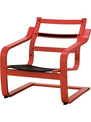 IKEA Kırmızı Rahat Berjer Koltuk - Sallanan Koltuk Iskeleti