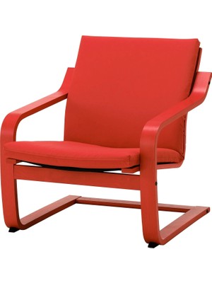 IKEA Kırmızı Modern Berjer Koltuk - Sallanan Koltuk