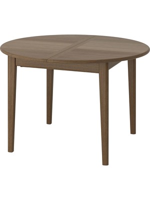 IKEA Kahverengi Geniş Yemek Masası - Yuvarlak Yemek Masası