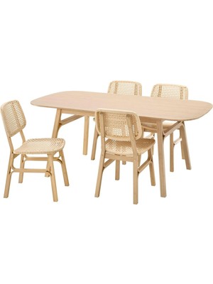 IKEA Beyaz Şık Yemek Masası - Yemek Masası Takımı