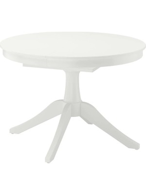 IKEA Beyaz Modern Yemek Masası - Yuvarlak Yemek Masası
