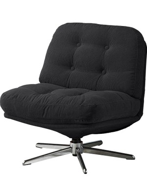 IKEA Siyah Konforlu Berjer Koltuk - Döner Berjer