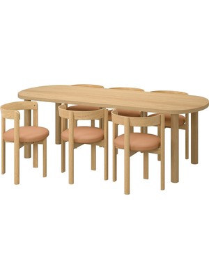 IKEA Meşe Sağlam Yemek Masası - Yemek Masası Takımı