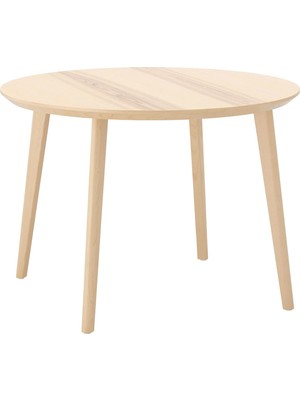 IKEA Beyaz Sağlam Yemek Masası - Yuvarlak Mutfak Masası