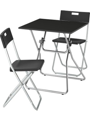 IKEA Siyah Modern Yemek Masası - Mutfak Masası Takımı