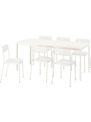IKEA Beyaz Şık Yemek Masası - Yemek Masası Takımı