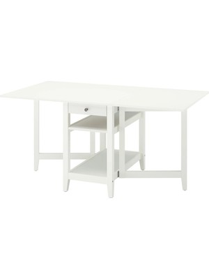 IKEA Beyaz Geniş Yemek Masası - Katlanır Mutfak Masası
