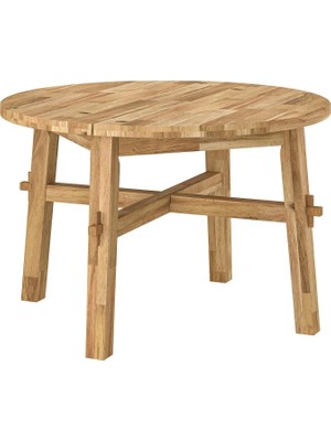 IKEA Beyaz Modern Yemek Masası - Yuvarlak Mutfak Masası