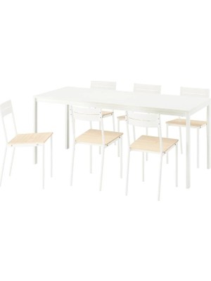IKEA Beyaz Zarif Yemek Masası - Yemek Masası Takımı