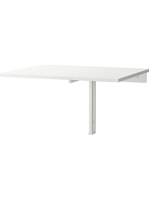 IKEA Beyaz Sağlam Yemek Masası - Duvara Monte Masa