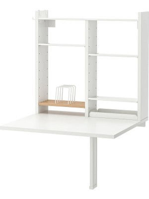 IKEA Beyaz Sağlam Yemek Masası - Duvara Monte Masa