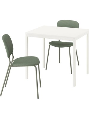 IKEA Beyaz Şık Yemek Masası - Mutfak Masası Takımı