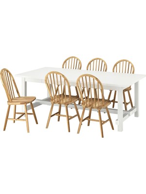 IKEA Beyaz Geniş Yemek Masası - Yemek Masası Takımı