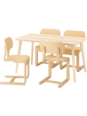 IKEA Beyaz Geniş Yemek Masası - Mutfak Masası Takımı