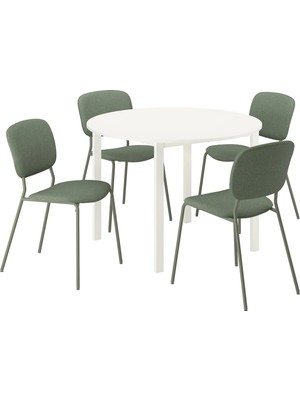 IKEA Beyaz Modern Yemek Masası - Mutfak Masası Takımı