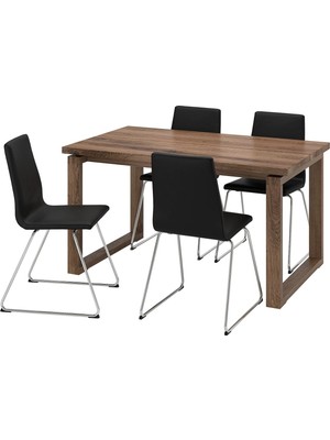 IKEA Kahverengi Şık Yemek Masası - Yemek Masası Takımı