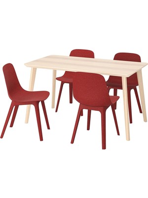 IKEA Beyaz Sağlam Yemek Masası - Mutfak Masası Takımı