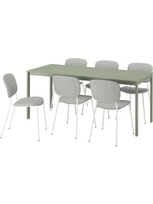 IKEA Yeşil Modern Yemek Masası - Yemek Masası Takımı