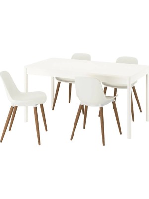 IKEA Beyaz Geniş Yemek Masası - Mutfak Masası Takımı