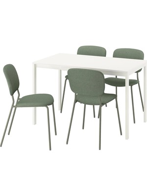 IKEA Beyaz Zarif Yemek Masası - Mutfak Masası Takımı