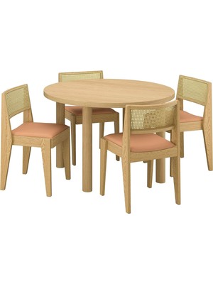 IKEA Meşe Geniş Yemek Masası - Yemek Masası Takımı