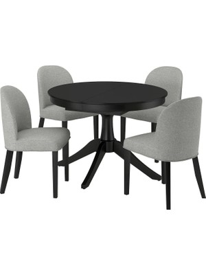 IKEA Siyah Zarif Yemek Masası - Yemek Masası Takımı