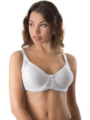 Beyaz Mı Emay 164 B Balenli Dantelli Sütyen