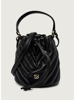 Hugo %60 Polyester, %20 Geri Dönüştürülmüş Poliüretan, %20 Poliüretan Siyah Kadın El Çantası 50557907