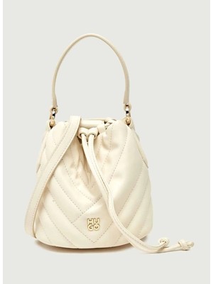 Hugo %60 Polyester, %20 Geri Dönüştürülmüş Poliüretan, %20 Poliüretan Beyaz Kadın El Çantası 50557907