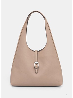 Hugo %60 Polyester, %20 Geri Dönüştürülmüş Poliüretan, %20 Poliüretan Açık Vizon Kadın Omuz Çantası 50558280