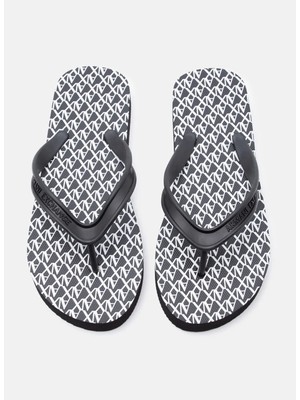 Armani Exchange Siyah Kadın Plaj Terliği XDQ010