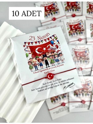 Toka Sepetim 23 Nisan Bilekliği 10 Adet 23 Nisan Hediyesi