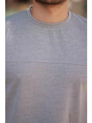 Sidelya Concept Erkek Oversize Bisiklet Yaka Kısa Kollu T-Shirt