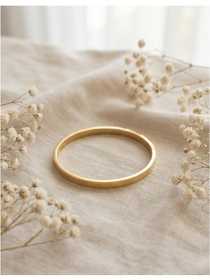 Mervan Takı Gold Renk Paslanmaz Çelik Ajda Bileklik