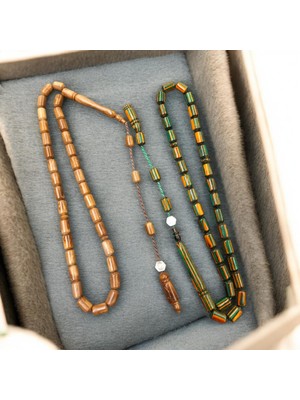 İnan Tesbih Kafur Ağacı ve Kuka Kapsül Kesim Ikisi Bir Arada Imzalı Model Tesbih